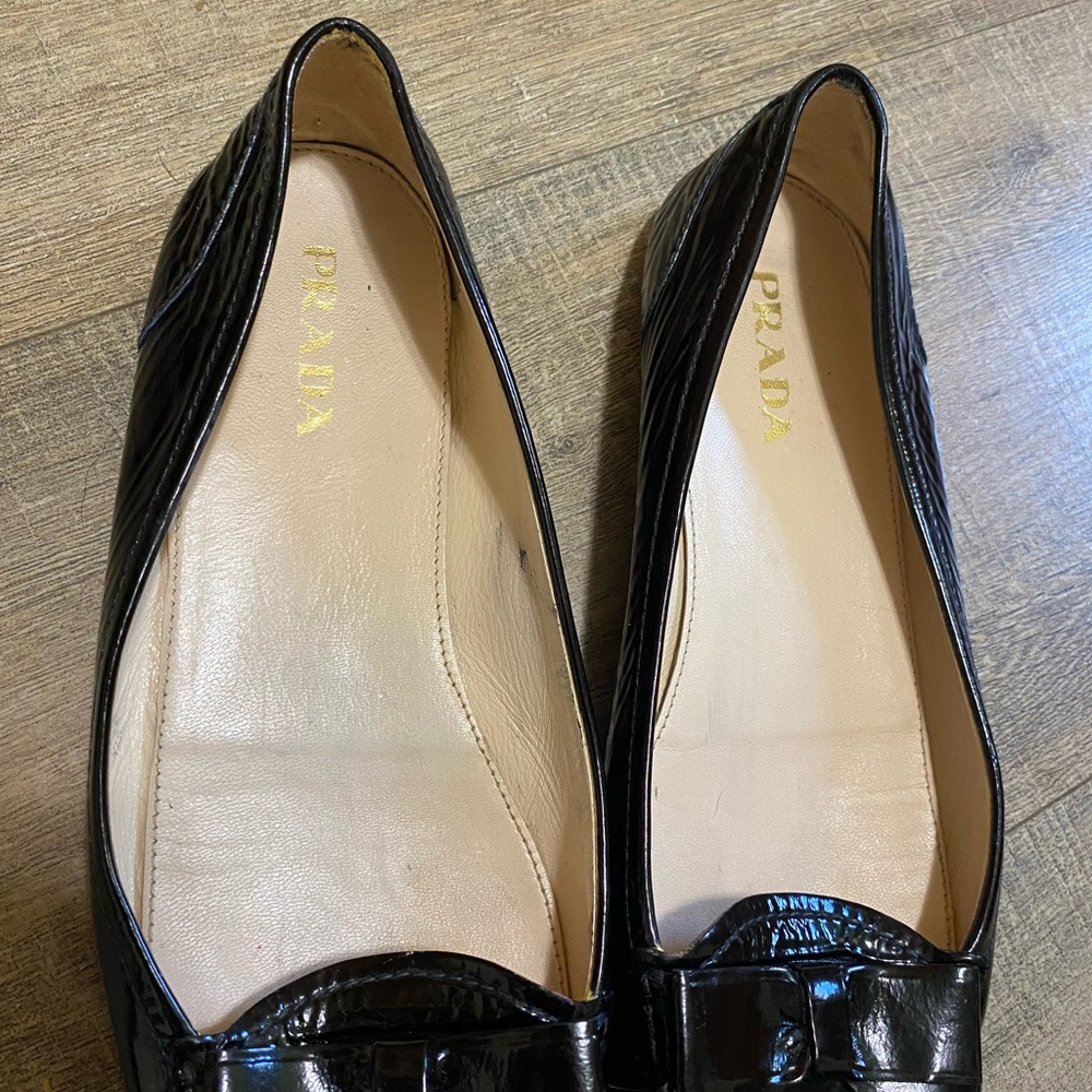 Prada Patent Leather Loafers Black - image 3